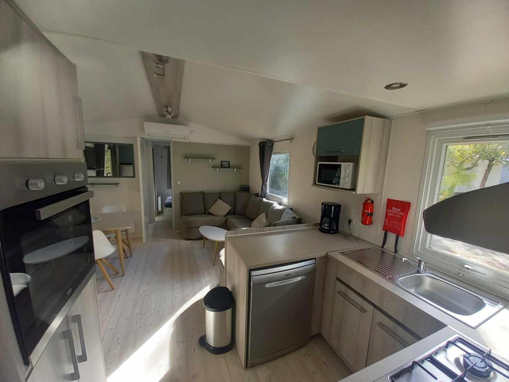 Sbvacances Mobil Home 3Ch 2Sdb Sur Magnifique Emplacement Avec Vue Sur La Foret Des Landes Saint-Julien-en-Born Exterior photo