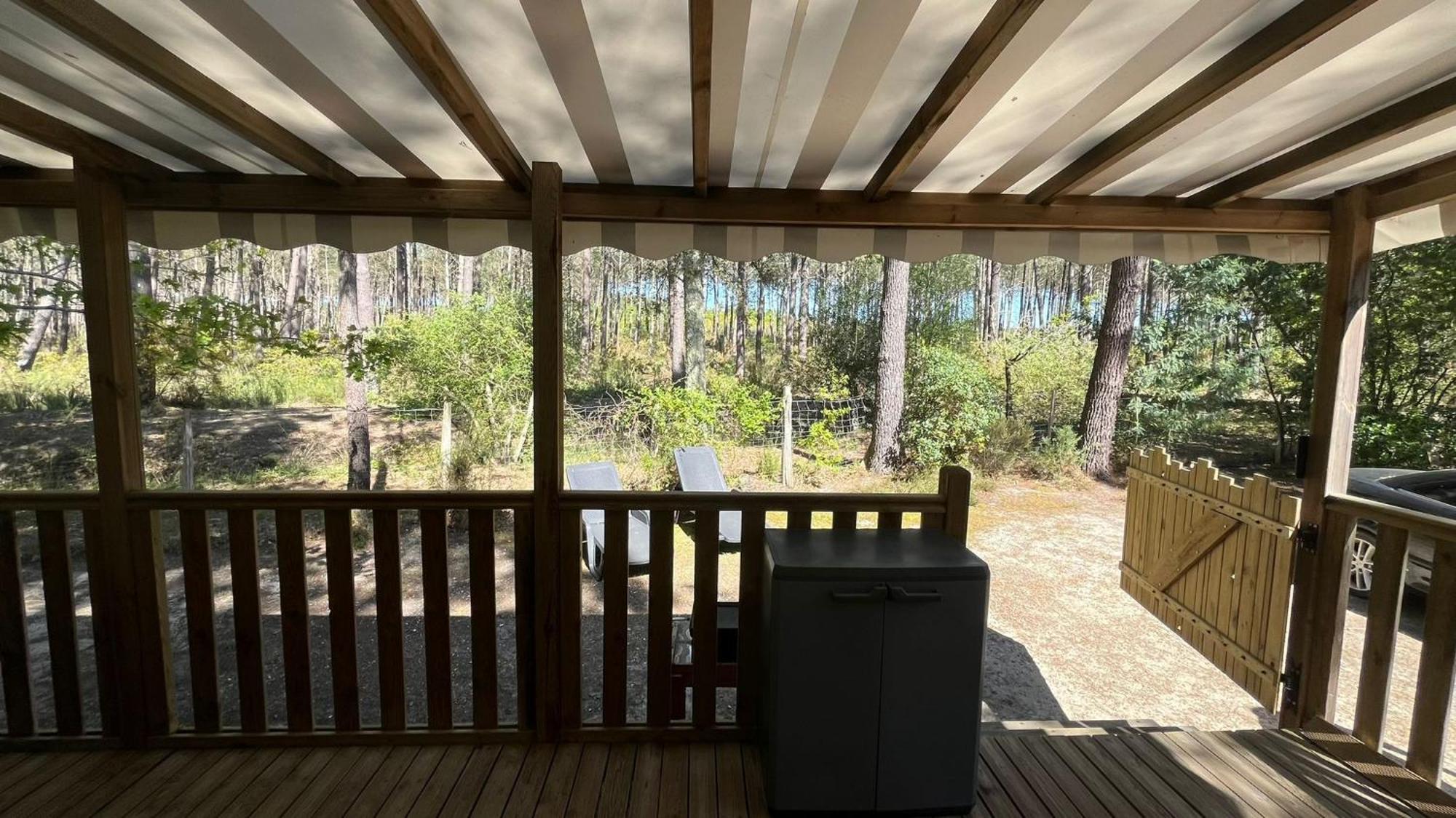 Sbvacances Mobil Home 3Ch 2Sdb Sur Magnifique Emplacement Avec Vue Sur La Foret Des Landes Saint-Julien-en-Born Exterior photo